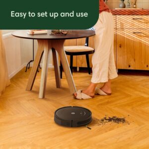 lRobot Roomba Vac Robot Vacuum (Q011) - Power-Lifting Suction, Quieter Cleaning Mode, Multi-Surface Cleaning, Cleans in Neat Rows, Easy to use, Self-Charging, Works with Alexa